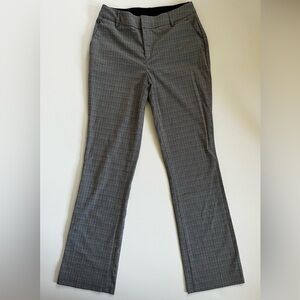 Nine West Gray Plaid Boot Cut Pants